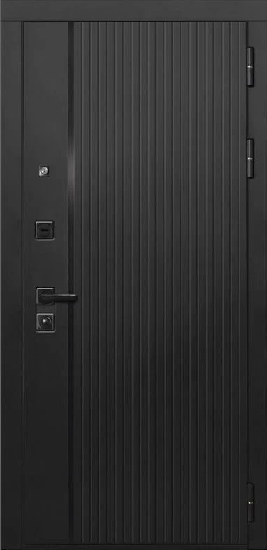 Входная дверь ДвериПРО L-45 ПВХ 10мм Астрод Velutto Grigio DPRO196750 внешняя сторона