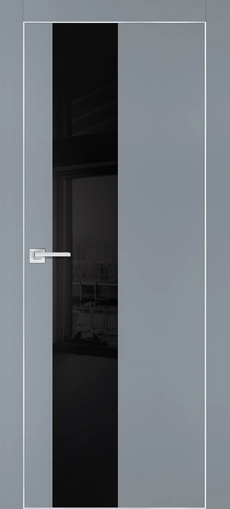 Фото Межкомнатная дверь PX-6  AL кромка с 4-х ст. Серый матовый