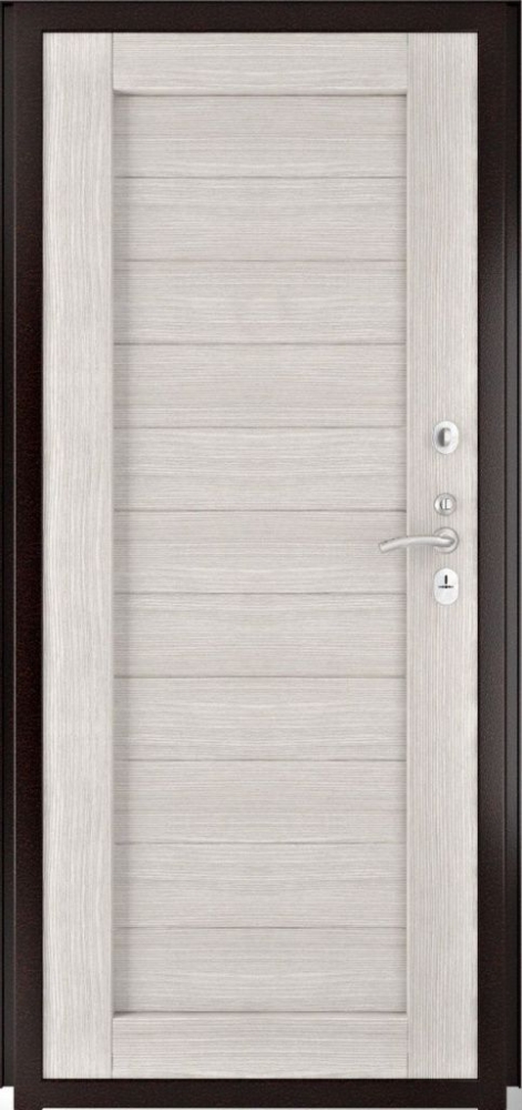 Входная дверь ДвериПРО Аура Экошпон СБ-3 (16мм, капучино) DPRO196963 внутренняя сторона