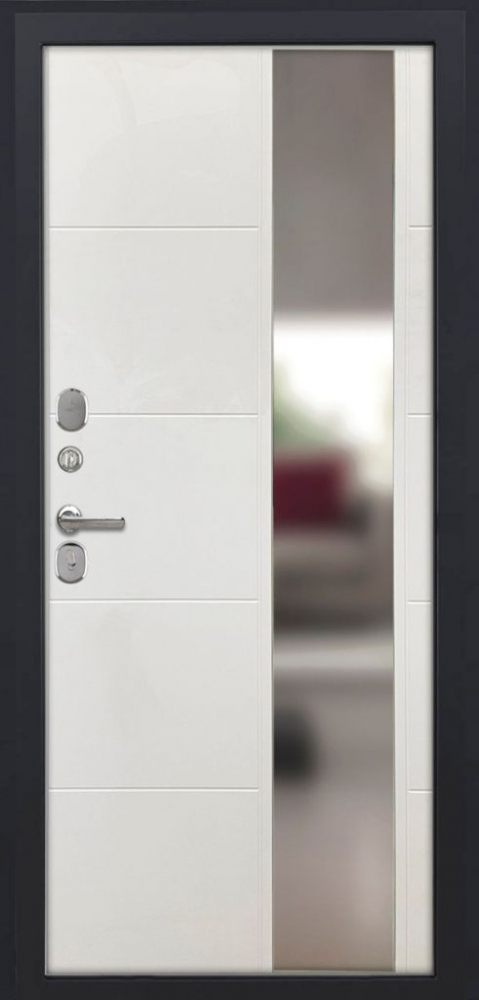 Входная дверь ДвериПРО L-43 ФЛЗ-649 капучино (зеркало) DPRO198132 внутренняя сторона